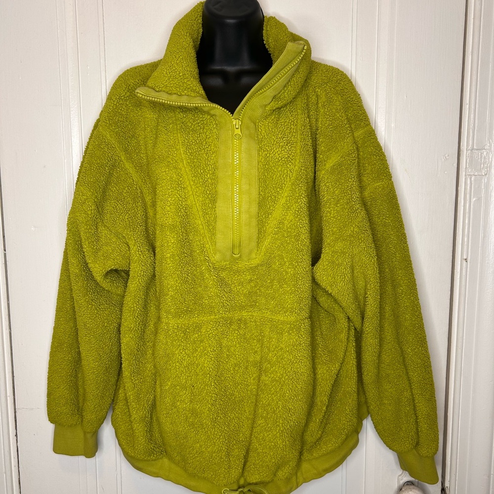 JoyLab Lime Green Fleece Hoodie